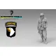 Black Snake St-22-16 1/16 Soldier Of The 101st Airborne At Bastogne Ww2 D-day Resin Figure Kit
