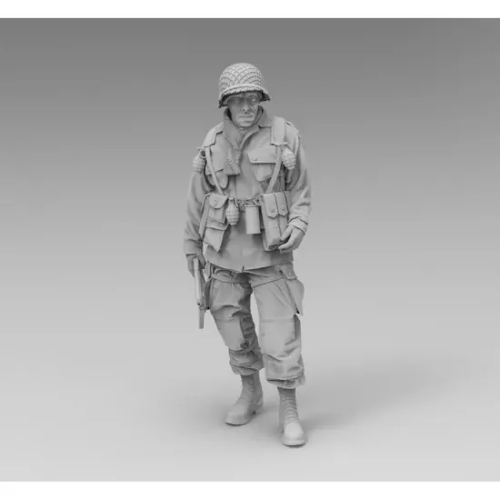 Black Snake St-22-16 1/16 Soldier Of The 101st Airborne At Bastogne Ww2 D-day Resin Figure Kit