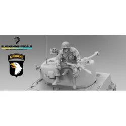 Black Snake St-27-16 1/16 Soldier Of The 101st Airborne Bastogne Ww2 Resin Figure