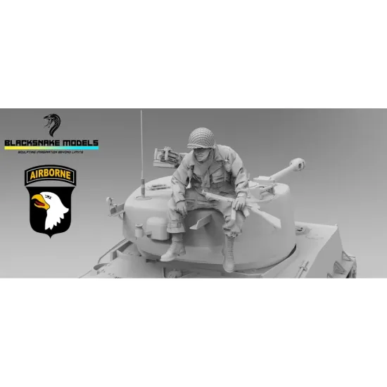 Black Snake St-27-16 1/16 Soldier Of The 101st Airborne Bastogne Ww2 Resin Figure
