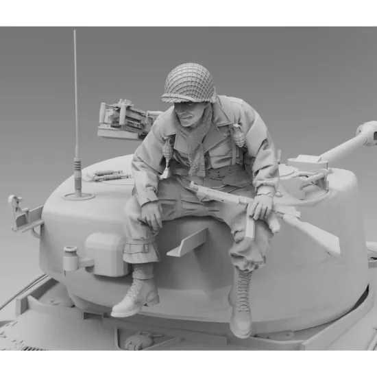 Black Snake St-27-16 1/16 Soldier Of The 101st Airborne Bastogne Ww2 Resin Figure