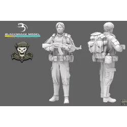 Black Snake Sog-0-161 1/16 Macv Sog Soldier Vietnam War Resin Figure Kit