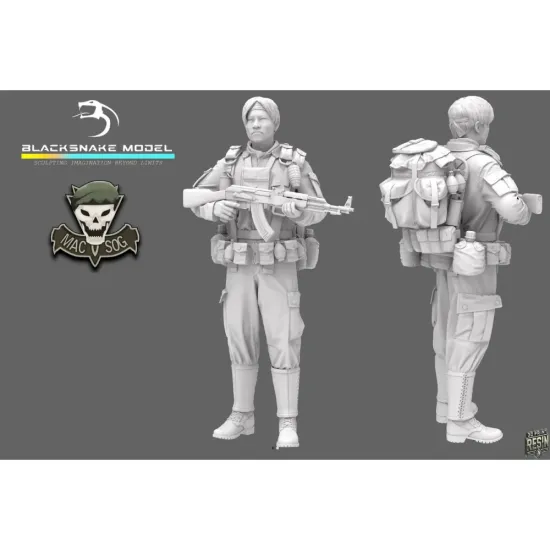 Black Snake Sog-0-161 1/16 Macv Sog Soldier Vietnam War Resin Figure Kit