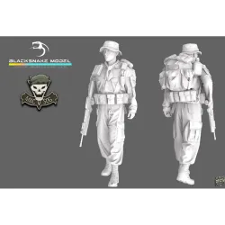 Black Snake Sog-05-16 1/16 Macv Sog Soldier Vietnam War Resin Figure Kit