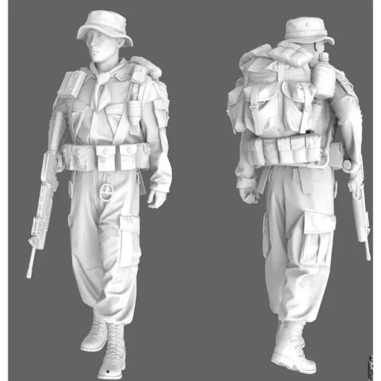 Black Snake Sog-05-16 1/16 Macv Sog Soldier Vietnam War Resin Figure Kit