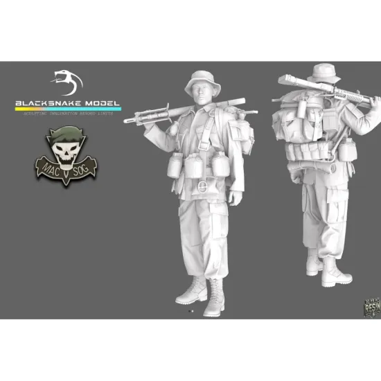 Black Snake Sog-06-16 1/16 Macv Sog Soldier Vietnam War Resin Figure Kit