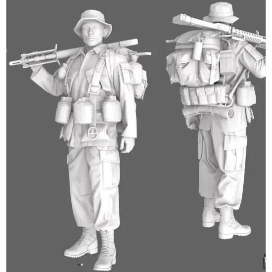 Black Snake Sog-06-16 1/16 Macv Sog Soldier Vietnam War Resin Figure Kit