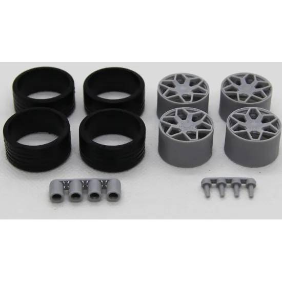 Diolex Dp24207 1/24 Wheels 19 Inch American Racing Ar916 For Tamiya Fujimi Aoshima Revell
