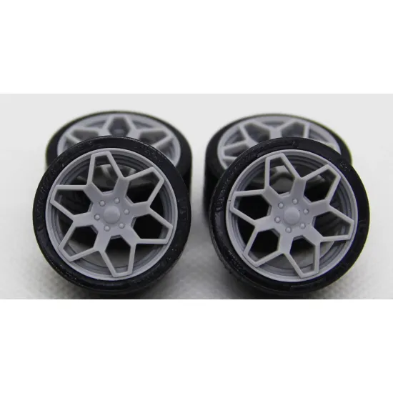Diolex Dp24207 1/24 Wheels 19 Inch American Racing Ar916 For Tamiya Fujimi Aoshima Revell