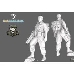 Black Snake Sog-08-16 1/16 Macv Sog Soldier Vietnam War Resin Figure Kit
