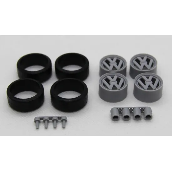 Diolex Dp24208 1/24 Wheels 17 Inch Vw Logo Wheels For Tamiya Fujimi Aoshima Revell