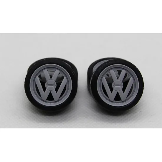 Diolex Dp24208 1/24 Wheels 17 Inch Vw Logo Wheels For Tamiya Fujimi Aoshima Revell