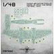77propeller Prp090 1/48 Camouflage Painting Template Heinkel He219 A-7 Wnr 290123 For Model Tamiya