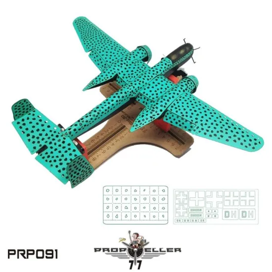 77propeller Prp091 1/48 Camouflage Painting Template Heinkel He-219 A2 Wnr 290004 And Masks For Crosses And Numbers