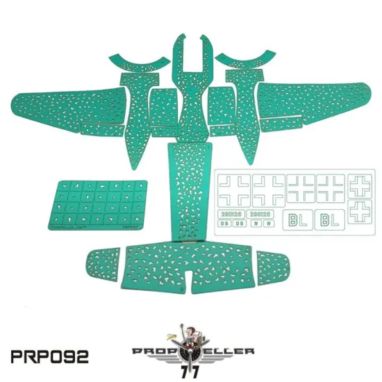 77propeller Prp092 1/48 Camouflage Painting Template Heinkel He-219 A2 Wnr 290126 And Masks For Crosses And Numbers