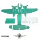 77propeller Prp092 1/48 Camouflage Painting Template Heinkel He-219 A2 Wnr 290126 And Masks For Crosses And Numbers