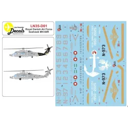 Lima November Decals 35-d01 1/35 Rdaf Seahawk Mh-60r Standard And 75 Year Scheme