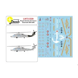 Lima November Decals 72-d29 1/72 Rdaf Seahawk Mh-60r Standard And 75 Year Scheme