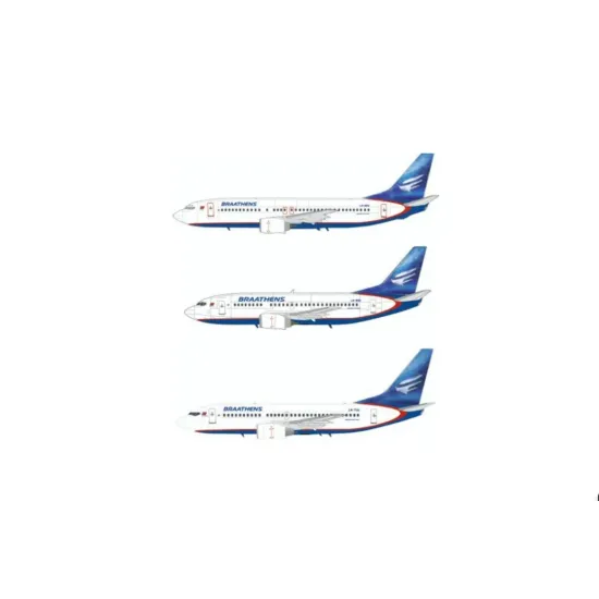 Lima November Decals 200-76 1/200 Braathens B737-400/500 And 700 In The Northern Light Scheme