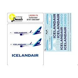 Lima November Decals 200-74 1/200 Icelandair B767-300/300f Tf-isp And Tf-isw