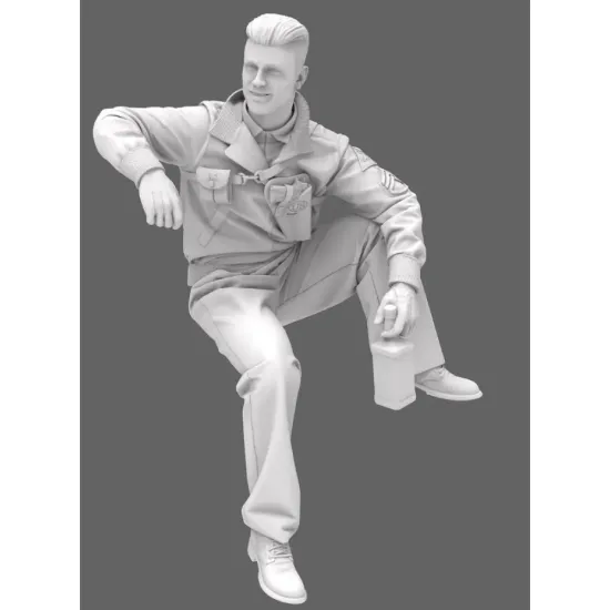 Black Snake Crew-01-16 1/16 Usa Tank Crew Ww2 Resin Figure Kit