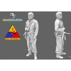 Black Snake Crew-03-16 1/16 Usa Tank Crew Ww2 Resin Figure Kit
