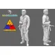 Black Snake Crew-03-16 1/16 Usa Tank Crew Ww2 Resin Figure Kit