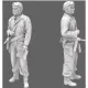 Black Snake Crew-03-16 1/16 Usa Tank Crew Ww2 Resin Figure Kit