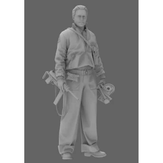 Black Snake Crew-08-16 1/16 Usa Tank Crew Ww2 Resin Figure Kit