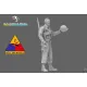 Black Snake 2nd-08-16 1/16 2nd Armored Infantry Sniper Ww2 Resin Figure Kit