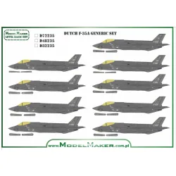 Model Maker D32235 1/32 Decal For Dutch F-35a - Generic Set