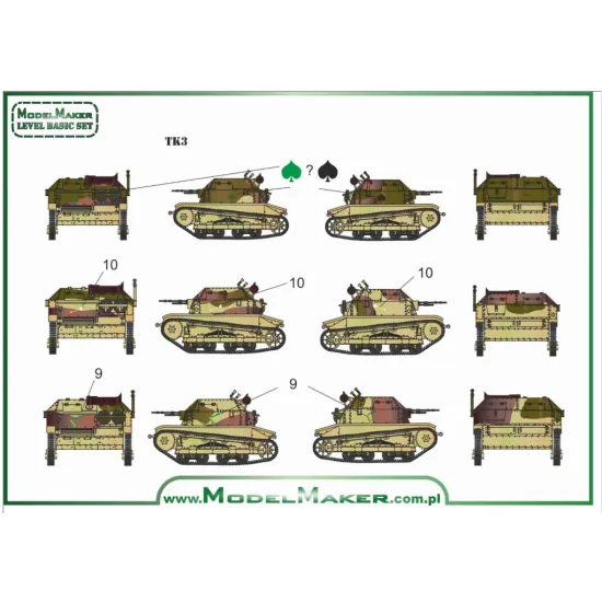 Model Maker D35015 1/35 Decal For Polish Tanks Markings 1920 - 1939
