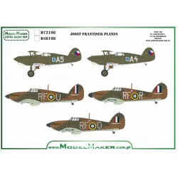 Model Maker D48198 1/48 Decal For Frantsek Planes