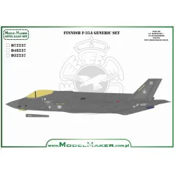 Model Maker D72237 1/72 Decal For Finnish F-35a - Generic Set
