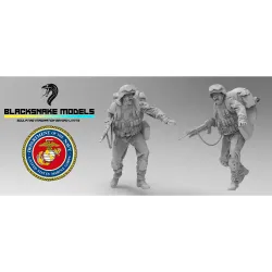 Black Snake Usmc-04-16 1/16 Us Marines Operation Iraqi Freedom 1 Figures In Kit