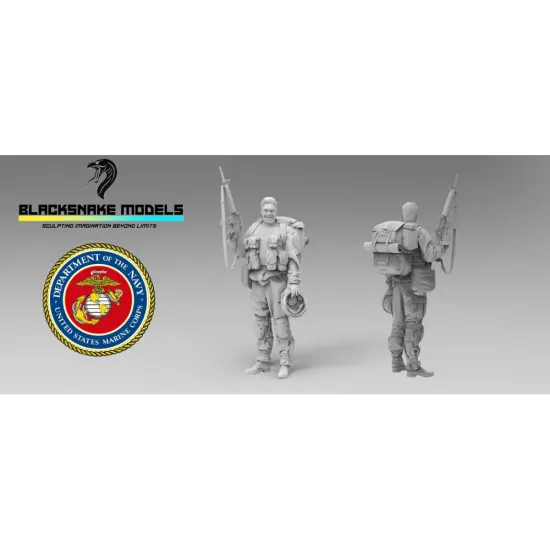 Black Snake Usmc-08-16 1/16 Us Marines Operation Iraqi Freedom Resin Figure Kit