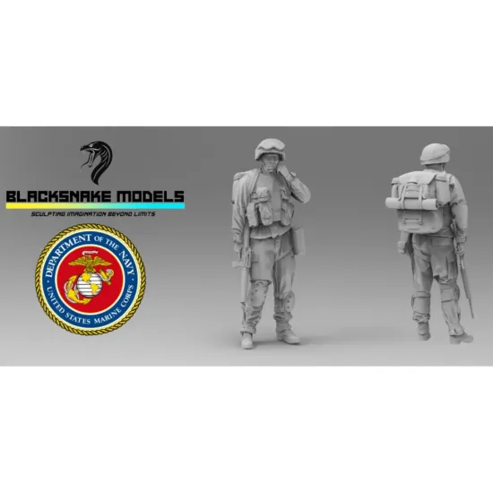 Black Snake Usmc-10-16 1/16 Us Marines Operation Iraqi Freedom Resin Figure Kit
