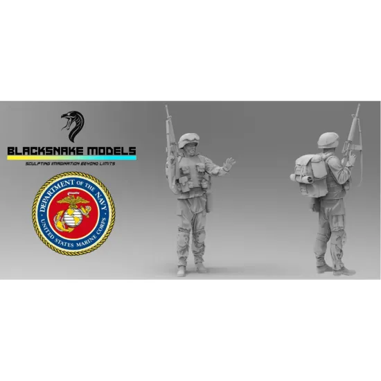 Black Snake Usmc-13-16 1/16 Us Marines Operation Iraqi Freedom Resin Figure Kit