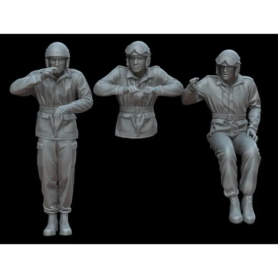 White Stork Miniatures F72189 1/72 Figures French Tankmen Of The 1960s/1970s