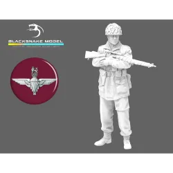 Black Snake Devil-04-16 1/16 Commando Red Devils Sniper Resin Figure Kit