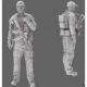 Black Snake Sas-01-16 1/16 1er Rpima French Sas Resin Figure Kit