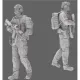 Black Snake Sas-02-16 1/16 1er Rpima French Sas Resin Figure Kit