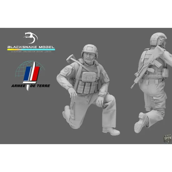 Black Snake Fr-05-16 1/16 French Soldier Artilleryman Resin Figure Kit