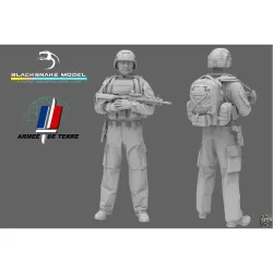 Black Snake Fr-07-16 1/16 French Soldier Resin Figure Kit