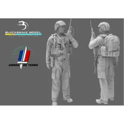 Black Snake Fr-09-16 1/16 French Soldier Radio Resin Figure Kit