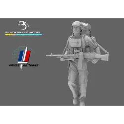 Black Snake Fr-10-16 1/16 French Soldier Mag 58 Resin Figure Kit