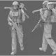 Black Snake Fr-13-16 1/16 French Soldier Tripod And Replacement Magnum 58 Cannon Resin Figure Kit