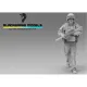 Black Snake Fr-15-16 1/16 French Soldier On Patrol In Afghanistan Resin Figure Kit