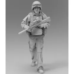 Black Snake Fr-15-16 1/16 French Soldier On Patrol In Afghanistan Resin Figure Kit