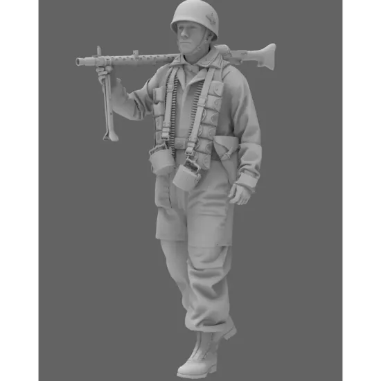 Black Snake Fsj-05-16 1/16 Fallschirmjager Fireteam Mg34 Support Resin Kit